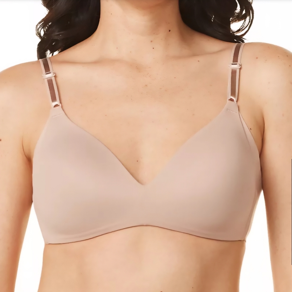 Warner’s Blissful Benefits Underarm-Smoothing Wireless Bra in Tan, 36B